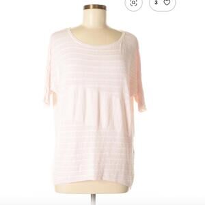 White House Black Market Light Pink Pullover Sweater Size M